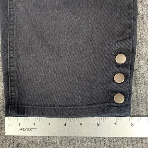 Talbots Capri Jeans Womens 10 Black Stretch 30x19 High Rise Cotton Blend Comfort - Picture 9 of 11